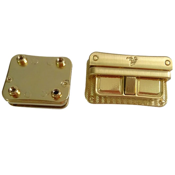 Gold Color Tuck Lock Clasps Press Lock
