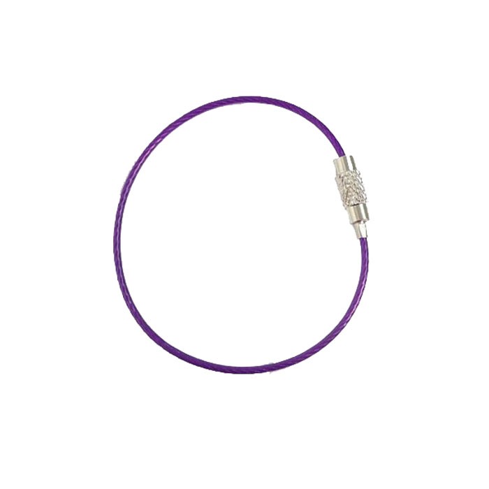 Colorful Steel Cable Key Ring