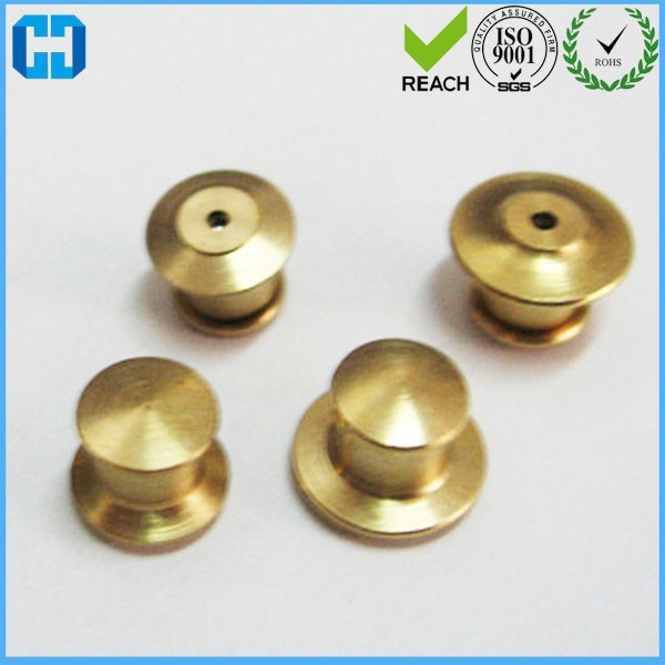 Gold Flathead Locking Pin Back