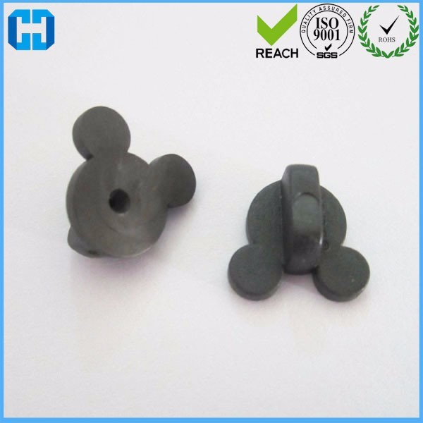 Mickey Shaped Rubber Pin Back