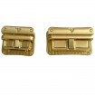 Gold Color Tuck Lock Clasps Press Lock
