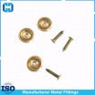 Brass Screw Locking Pin Back