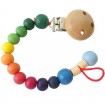 Wooden Pacifier Clip with Stunning Beads